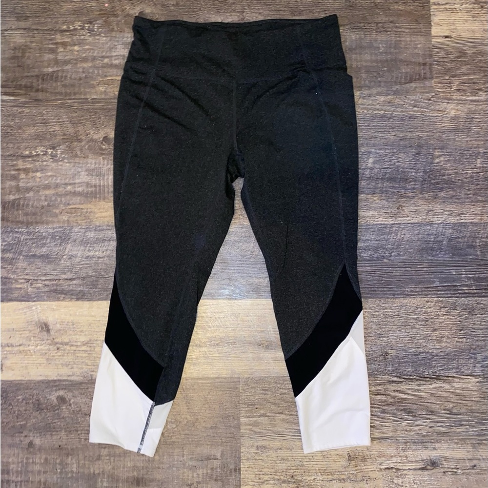 Tangerine Black and White Women's Leggings